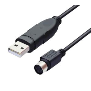 VECASDEN PS/2 USB 変換 コントローラー USB Aコネクタ（オス）-ミニDIN 6pin（メス）PS/2マウス・キーボ