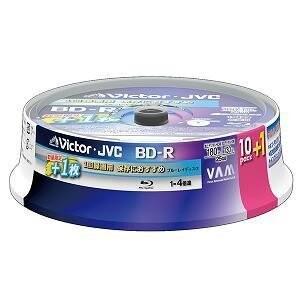ビクター　ブルーレイディスク　BD-R　（追記型）　ホワイト　１１枚スピンドル　BV-R130E11...