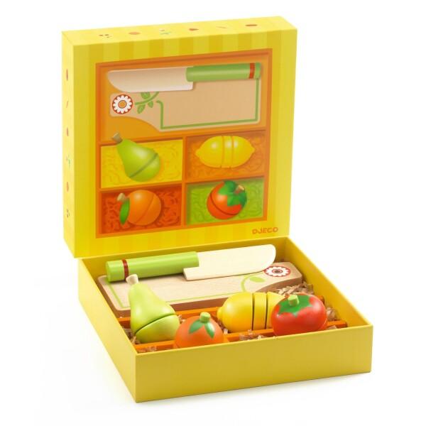 DJECO ジェコ フルーツ＆ベジタブル おままごと 果物 カット 包丁 ままごとセット 食材 切る...