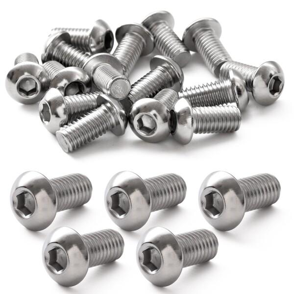 Pstyle. 六角穴付き ボタンボルト M8 304ステンレス 15個セット PST-156 (M...