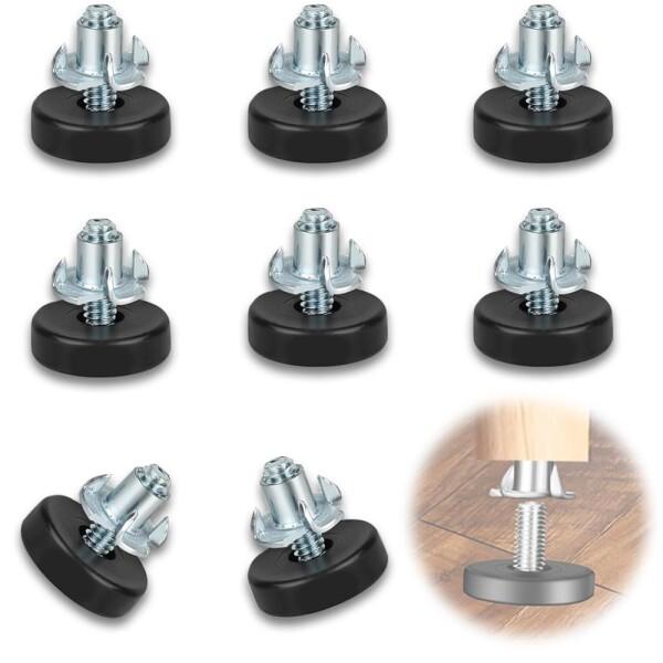 LYHMHAMY 家具脚レベラーレベリングフット 家具の脚はねじ込み式 滑りを防ぐ 取り付けが簡単 ...