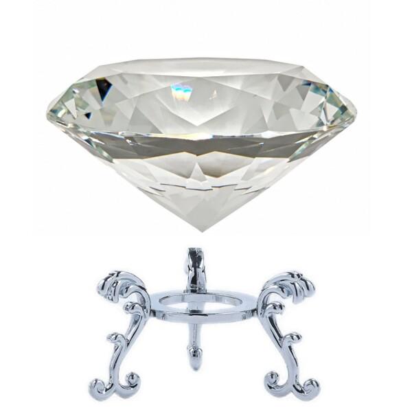 Shantia クリスタル 水晶 ダイヤモンドカット 80mm ペーパーウェイト 高品質 キラキラ ...