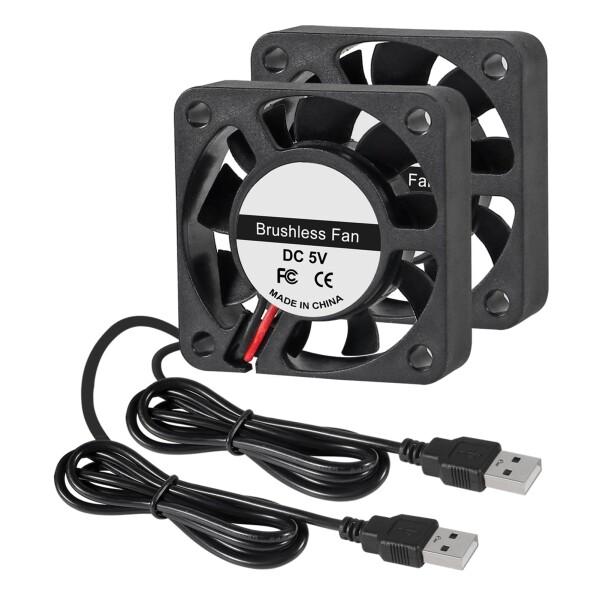 2PCS 40mmファン1.57インチUSBブラシレス冷却DC 5V 40mm x 10mmファンク...