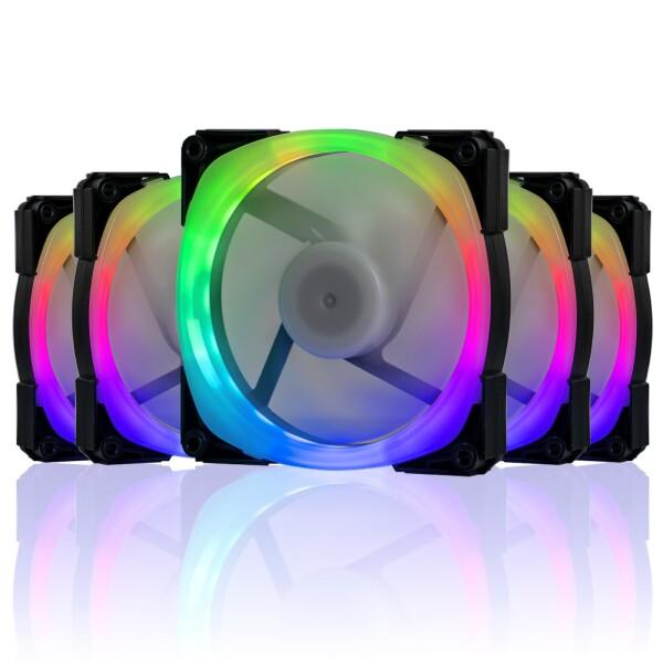 Novonest ARGB PCケースファン 120mm 6PINコネクタ 冷却ファン マザーボード...