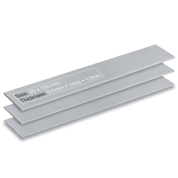 Aairhut 13 W/m.Kサーマルパッド4枚、120 x 20 mm 0.5 mm+1 mm+...