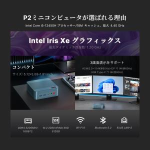 ミニPC BOSGAME 搭載 Intel C...の詳細画像2