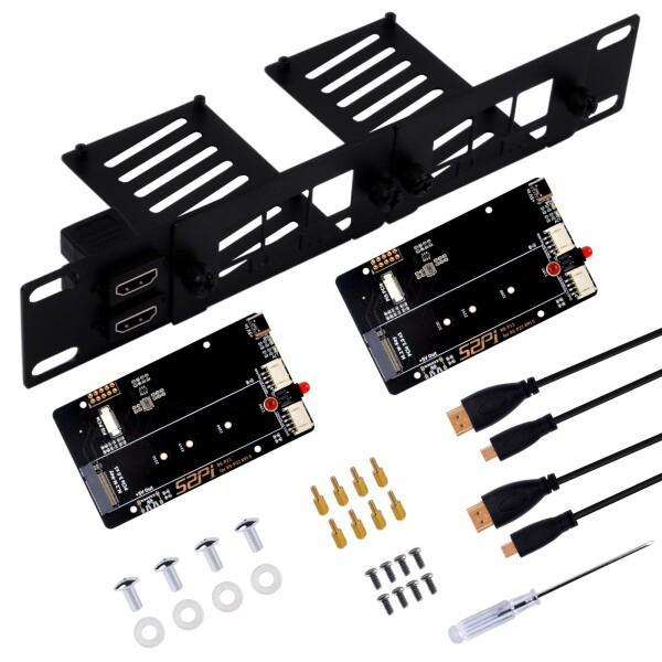GeeekPi 10インチ 1U ラックマウント Raspberry Pi 5用、PCIe - M....