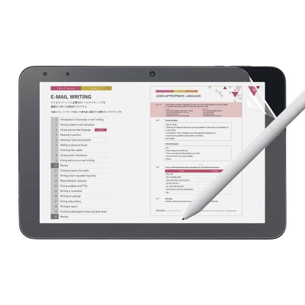 スマイルゼミ スマイルタブレット4 対応 保護フィルム ペーパーライク フィルム 紙のような書き