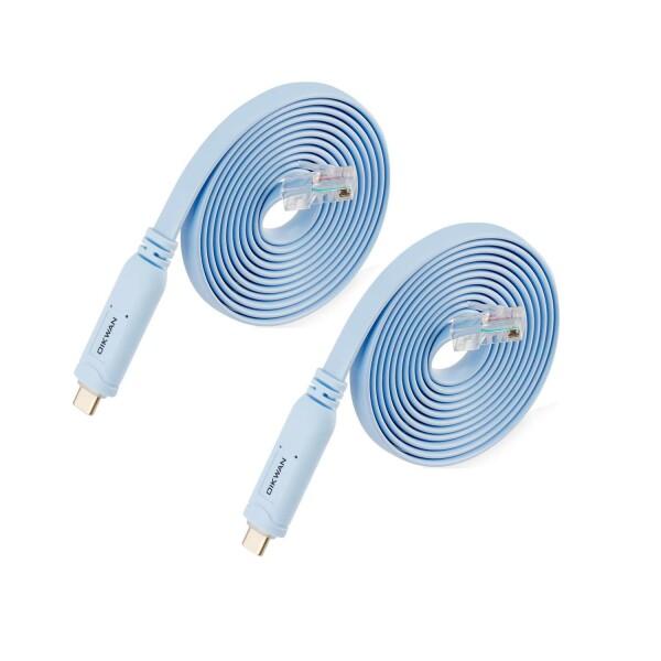 USB-C Console Cable 2pack, USB C to RJ45 Console C...