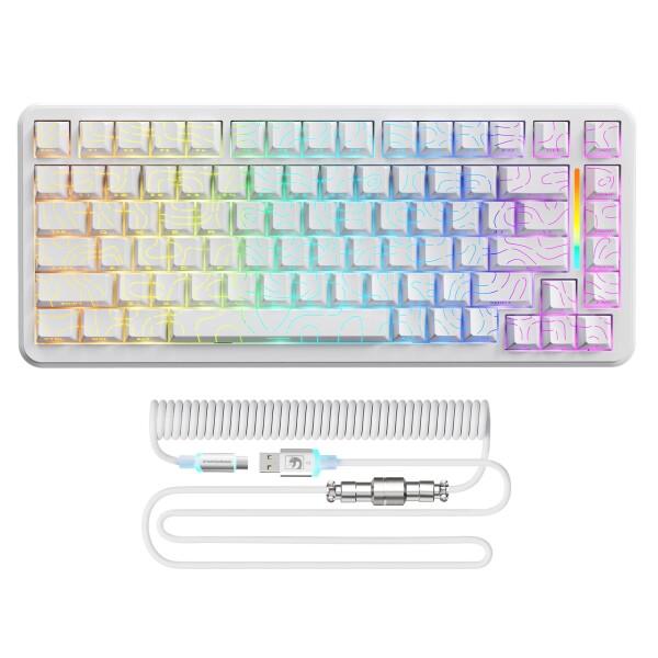 MAMBASNAKE M82HE ホール効果磁気スイッチ 75% ラピッドトリガー ゲーミングキーボ...