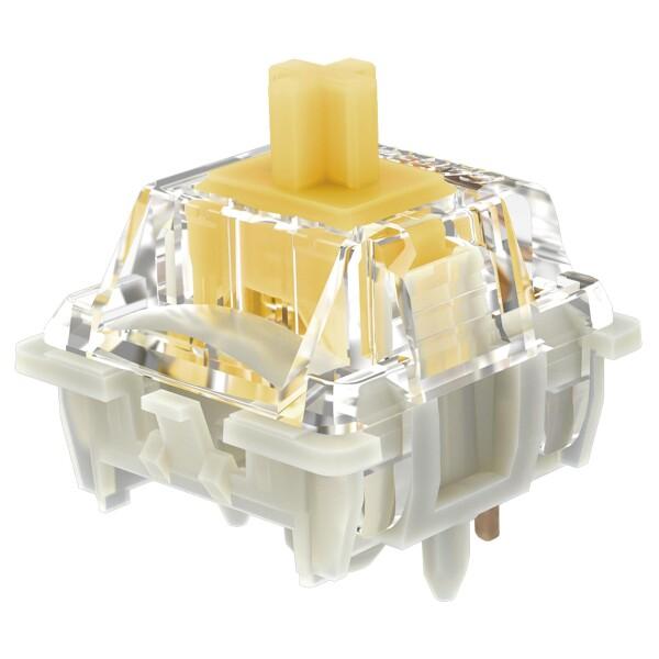 Gateron G Yellow Pro 3.0 5ピンスイッチ予備潤滑RGBイエロー-レッド-お茶...