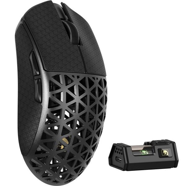 MAMBASNAKE M5 Ultra カーボンファイバー製無線ゲーミングマウス 超軽量39g±3 ...