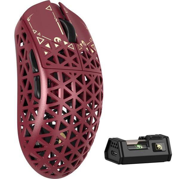 MAMBASNAKE M5 Ultra カーボンファイバー製無線ゲーミングマウス 超軽量39g±3 ...