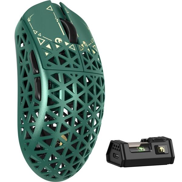 MAMBASNAKE M5 Ultra カーボンファイバー製無線ゲーミングマウス 超軽量39g±3 ...