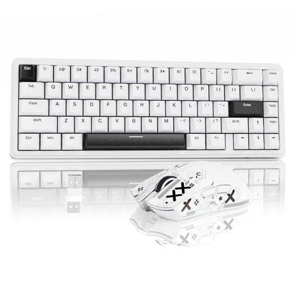 ATTACK SHARK ラピットトリガーゲーミングキーボードマウスセット X65HE 磁気スイッチ...