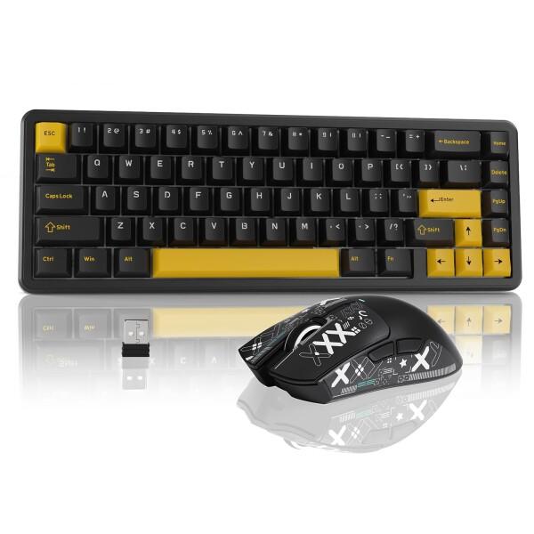 ATTACK SHARK ラピットトリガーゲーミングキーボードマウスセット X65HE 磁気スイッチ...