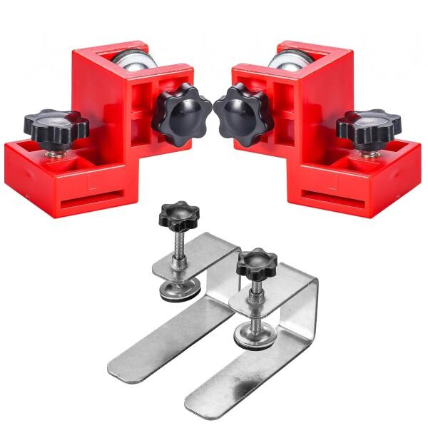 EsiFare 引き出し固定クリップ クランプ金具 引き出しフロントインストールクランプ 調整可能 ...
