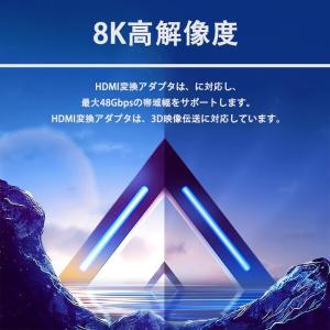HDMI U字型 180度角度付き 延長アダプ...の詳細画像2