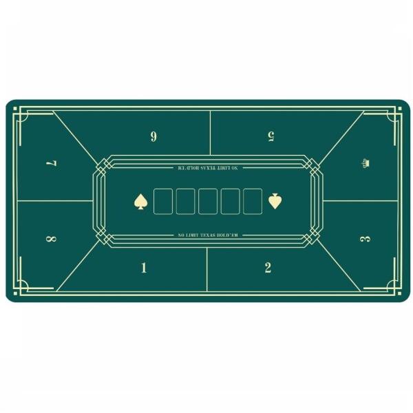 siawadeky ポーカーマット 8人用 ポーカーテーブル プレイマット 滑り止め 騒音軽減 防水...
