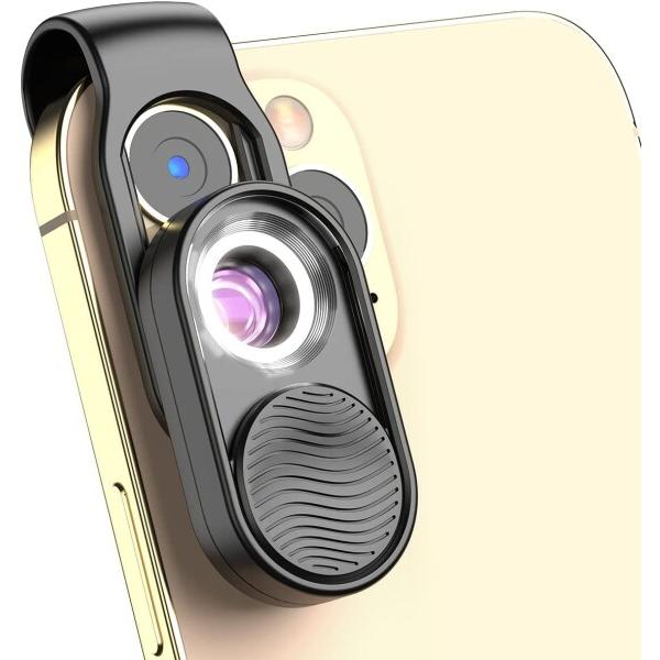 APEXEL 100倍小型顕微鏡 スマホ 顕微鏡 HD光学レンズ デジタル顕微鏡 LEDライト内蔵 ...