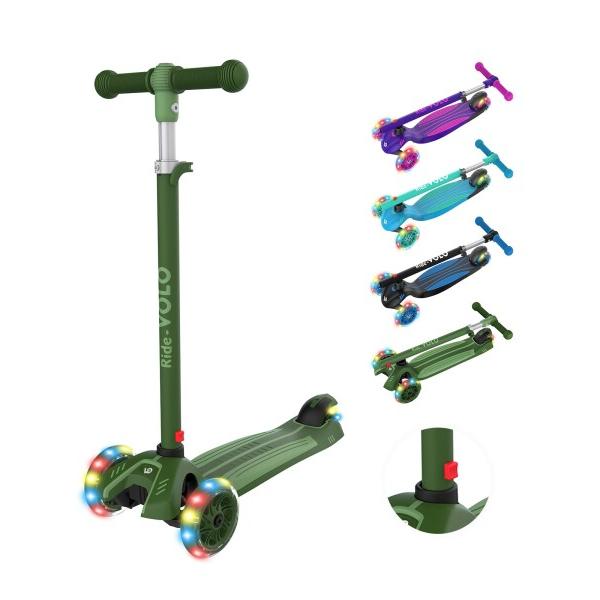 RideVOLO キックスクーター 子供向けキックボード キックスケーター 女の子 三輪車 三段階