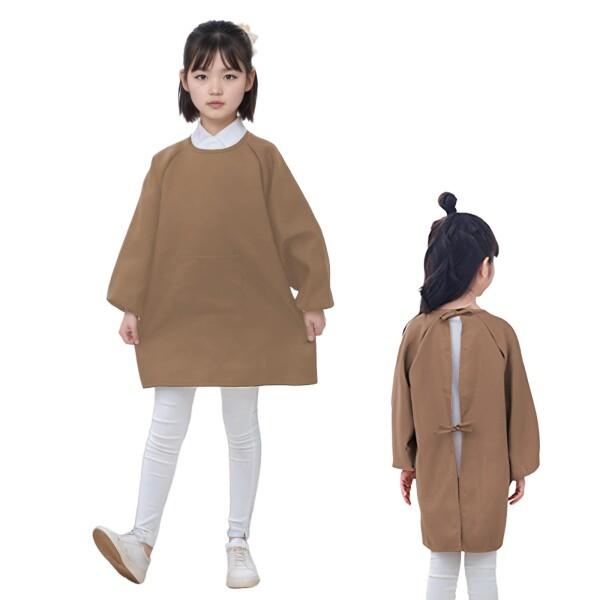 (MYJYG) エプロン 女の子 男の子 子供 保育園 80-100子供スモック スモッグ 中学生 ...