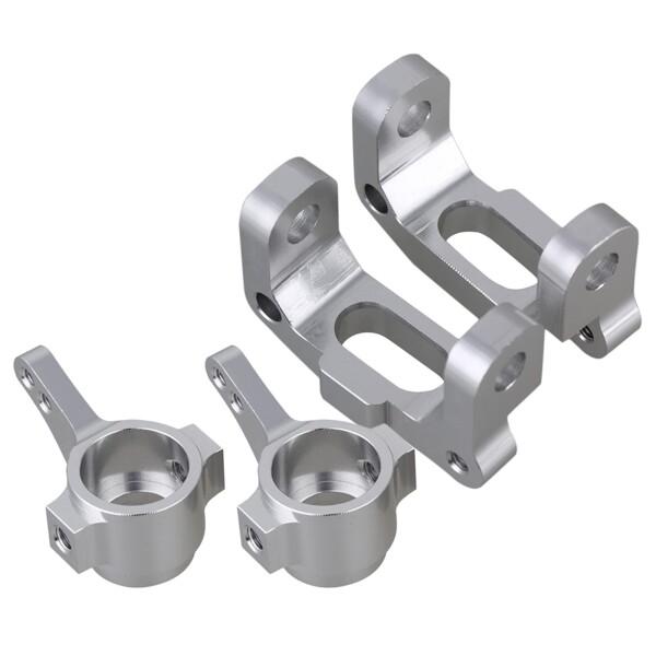 Mxfans 2対 シルバー アルミ合金 CC01-001 CCO1-002 フロントナックルアーム...