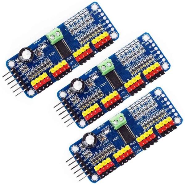 3pcs PCA9685 16 Channel 12-bit PWM Servo Motor Dri...
