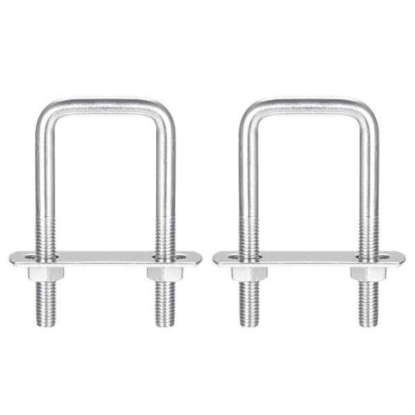 PLEAVIT カーポート 柱 固定金具 uボルト コ型ボルト 角柱 ステー スクエア ステンレス ...