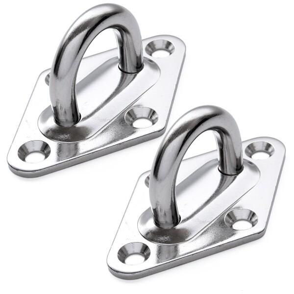 Pstyle. アイプレート 菱形 パッドアイ フック 金具 ステンレス PST-166 (M8-2...