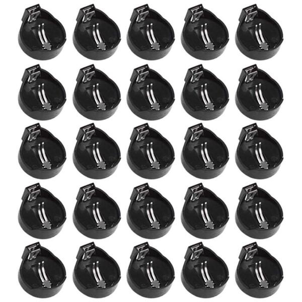 GTIWUNG 20個入り CR2032 CR2025 電池ボックス コインセルボタン電池ホルダー ...