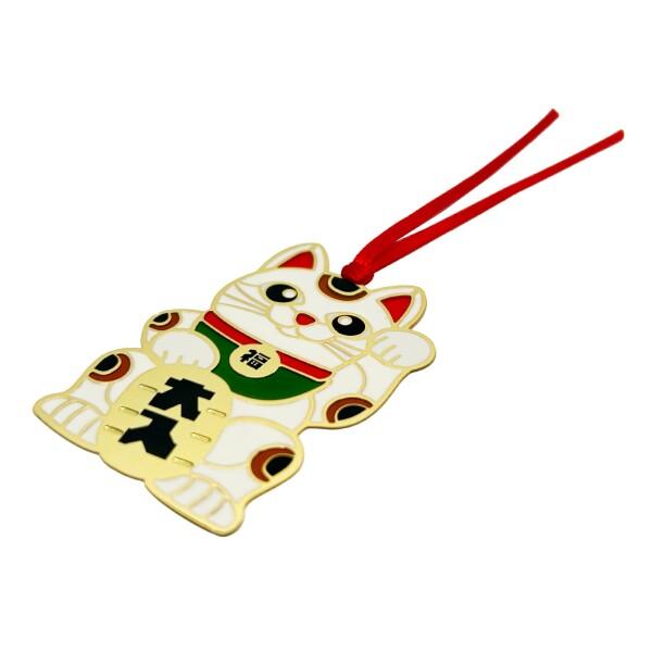 ステンドグラス風しおり 栞 ブックマーク 読書 本 きれい BOOK MARK (招き猫)