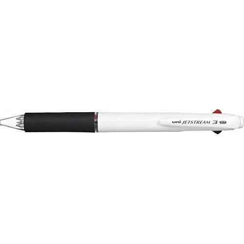 Uni ボールペン ジェットストリーム 3色 ブラック、レッド、ブルーインク 0.7mm、ホワイト ...
