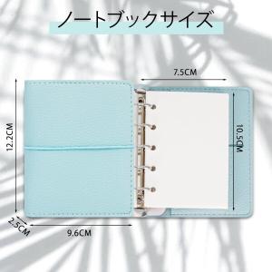 PUレザー バインダー ジャーナル ライチ柄シ...の詳細画像1