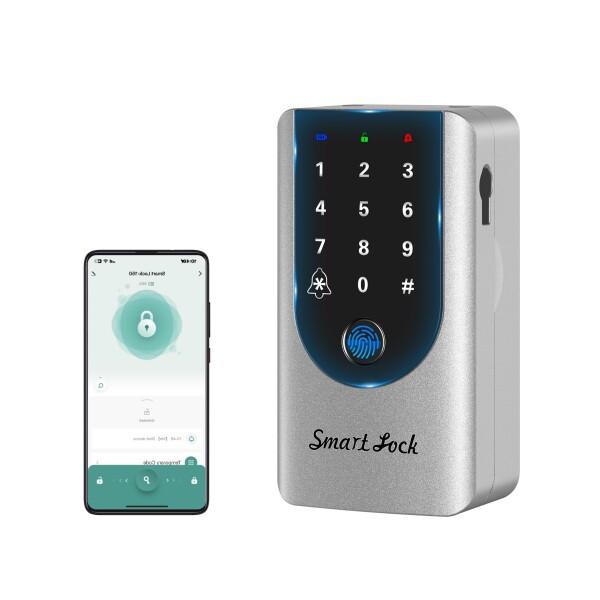 セキュリティキーロックボックス (Sliver, APP+built-in doorbell+Fin...
