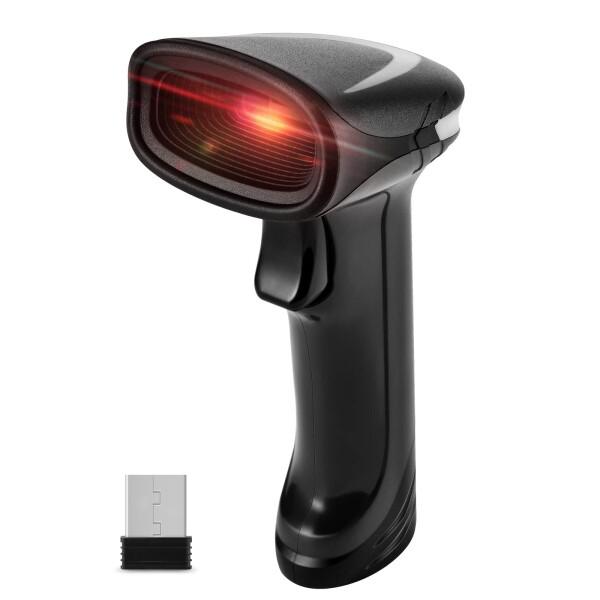 JRHC Bluetooth 1D 2D QRバーコードリーダー、3 In 1ハンドヘルドバーコード...