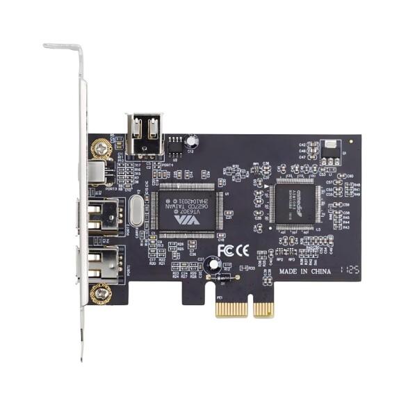 Xiwai PCI-E 1X 4X 16X IEEE 1394a Firewire 400 キャプチ...