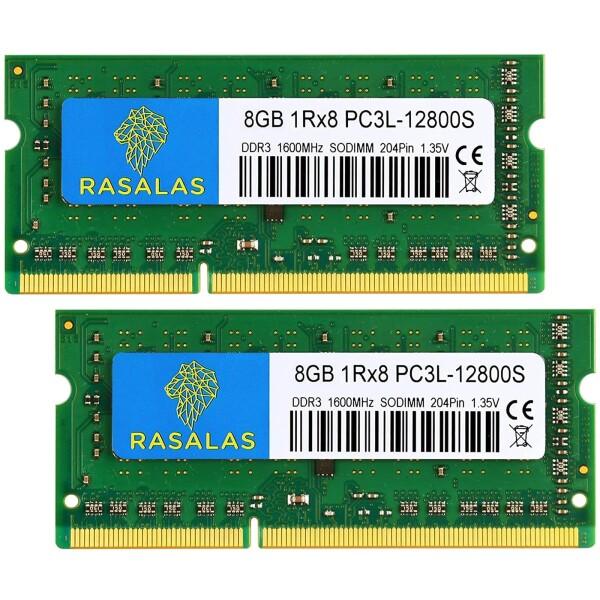 16GBノートPC用 メモリPC3L-12800S 8GB×2 枚 1Rx8 DDR3L 1600M...