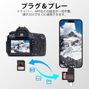 Ocbuo SDカードリーダー Type-C&...の詳細画像1