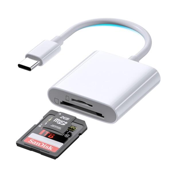 type-c カードリーダー SDカードリーダー 2in1 SD TFカメラアダプタ USB3.0 ...