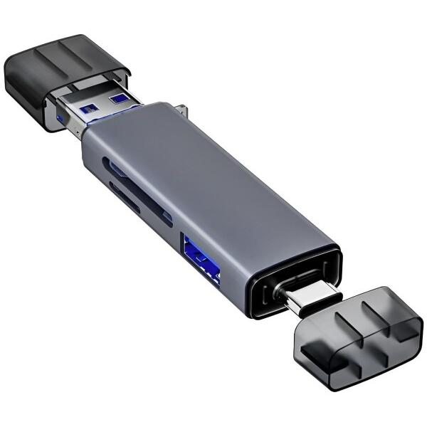 OTG マルチカードリーダー 変換アダプター USB TYPE-A TYPE-B TYPE-C TF...