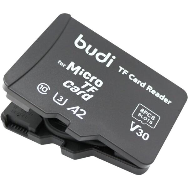 microSD風カードリーダー ケース 8枚収納 USB-C MicroSD/MicroSDHC/m...