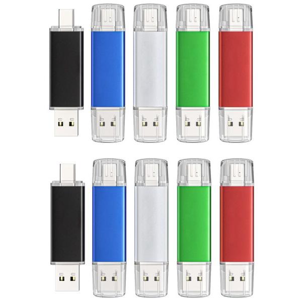 ABLAZE USBメモリ Type-C 16GB 10本セット デュアルUSB2.0＋Type-C...