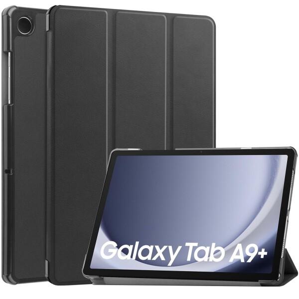 For Galaxy Tab A9 Plus ケース スタンド 機能 角度調整 上質PUレザー キズ...