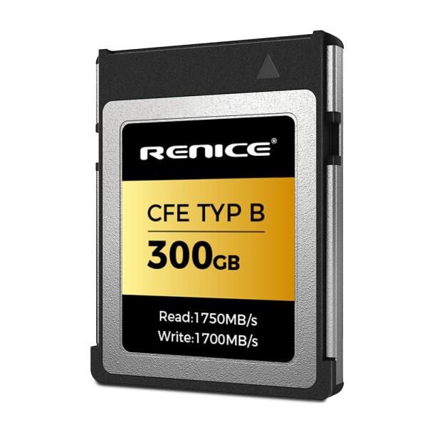 RENICE 300GB CFexpress Typeb メモリーカード pSLCシリーズ 持続読み...
