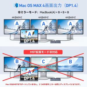 USB C ドッキングステーション type ...の詳細画像4