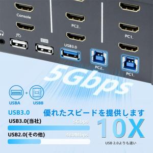 Bytecc KVM スイッチ 3 モニター、...の詳細画像5