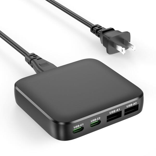65W 4ポート USB-C PD充電器 Anker PowerPort 互換品 USB-C×2 U...