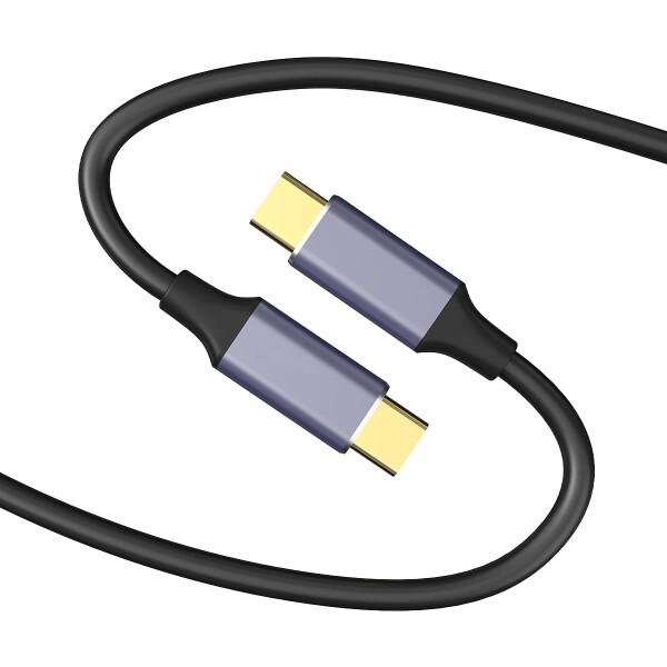 YAMCOWL USB Type-C to Type-c 3.2 ケーブル ライトアングル L字 U...