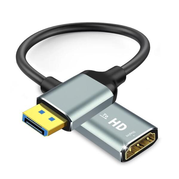 DisplayPort to HDMI 変換アダプター｜音声映像同期・音声対応 4K@60Hz・10...